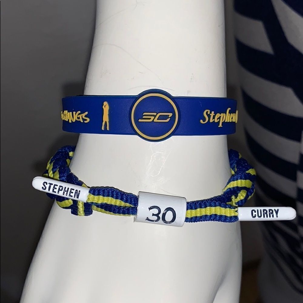 STEPH CURRY ROPE BRACELET ADJUSTABLE NBA FAN WRISTBAND BASKETBALL 30 - Picture 2 of 5